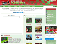 Tablet Screenshot of juegosdemoto.net